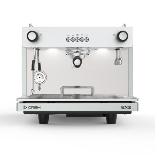 Light Gray CREM EX2 Traditional Espresso Machine 1 Group Control