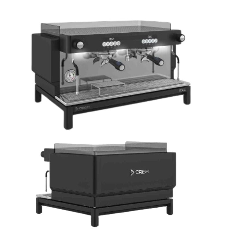 Dark Slate Gray CREM EX3 Espresso Machine 2 Group Display