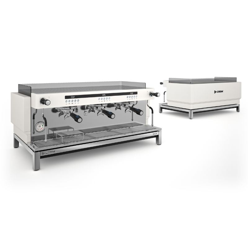 Light Gray CREM EX3 Espresso Machine 3 Group Display