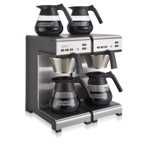 Dark Slate Gray Bravilor Bonamat MATIC TWIN Filter Coffee Machine with 4 Decanters