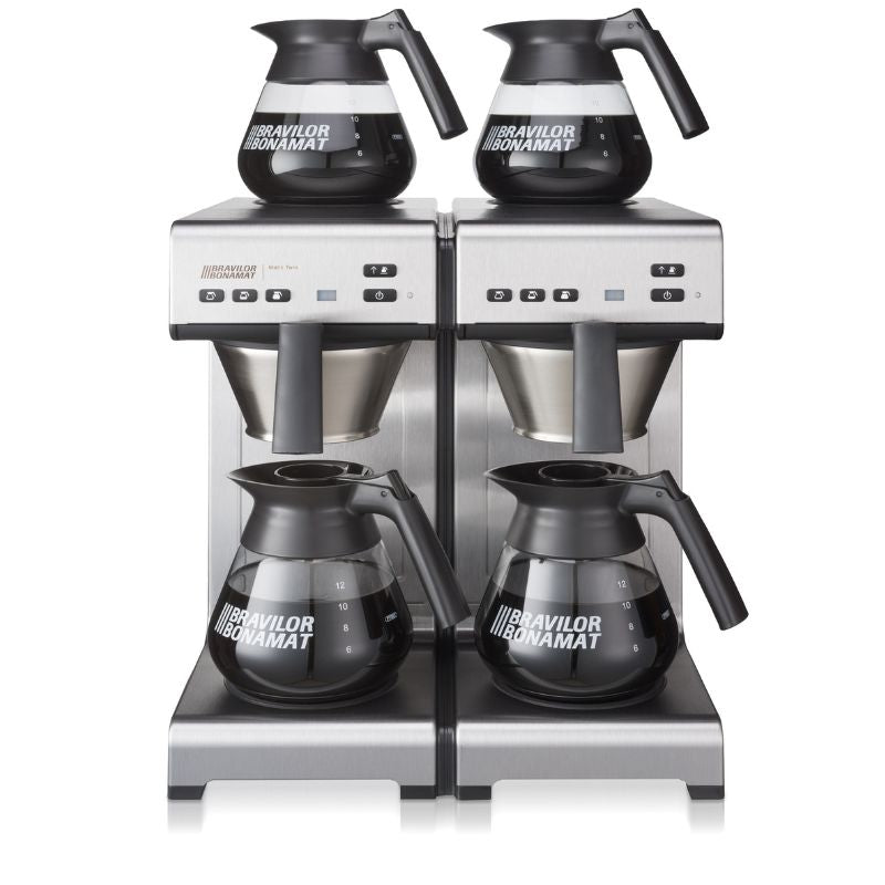 Dark Slate Gray Bravilor Bonamat MATIC TWIN Filter Coffee Machine with 4 Decanters