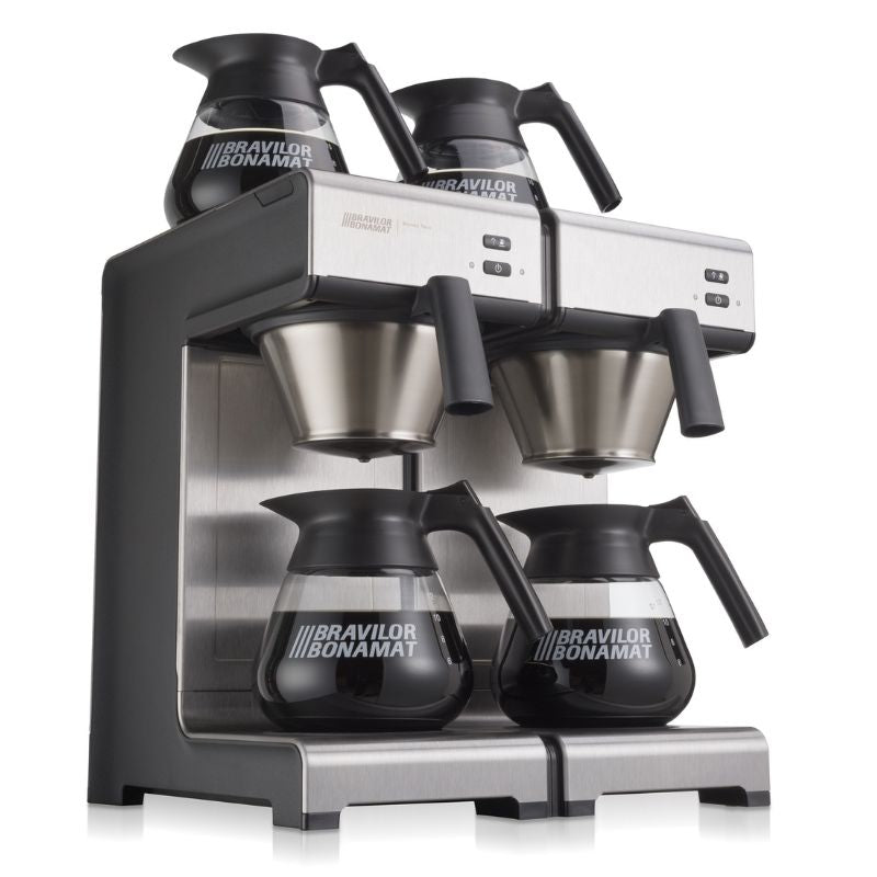 Dark Slate Gray Bravilor Bonamat MONDO TWIN Filter Coffee Machine with 4 Decanters