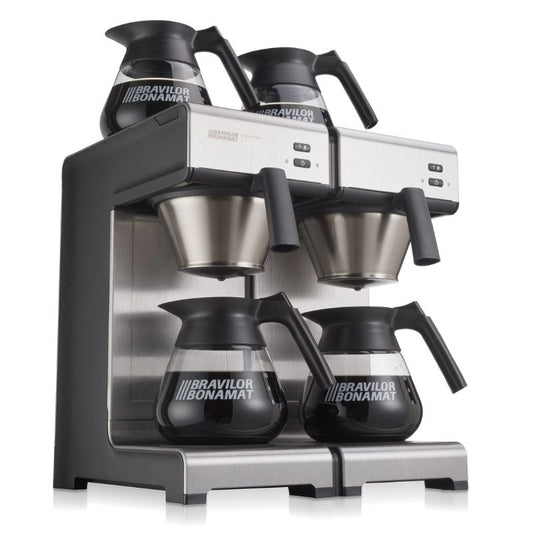 Dark Slate Gray Bravilor Bonamat MONDO TWIN Filter Coffee Machine with 4 Decanters