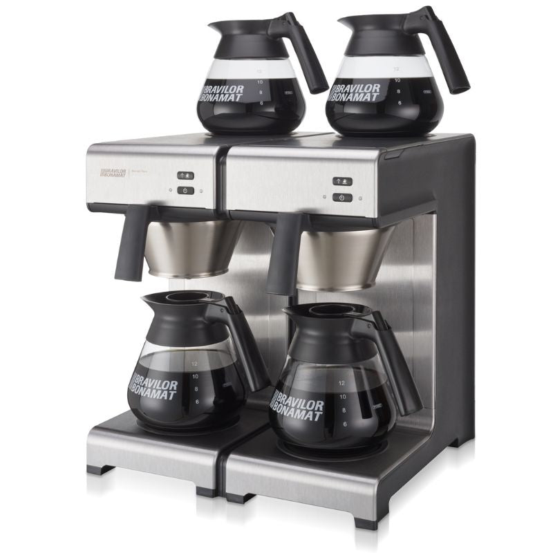 Dark Slate Gray Bravilor Bonamat MONDO TWIN Filter Coffee Machine with 4 Decanters
