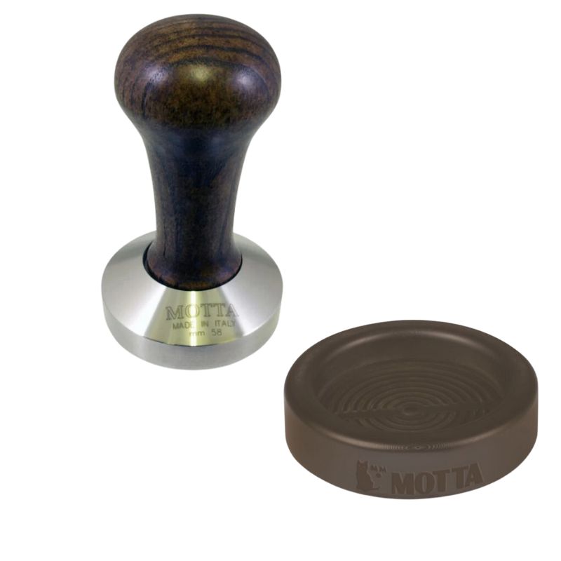Dark Slate Gray Motta Wooden Coffee Tamper 53/57/58mm and Tamper Holder