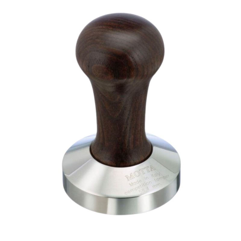 Light Gray Motta Competition Tamper 58.4mm and Tamper Holder