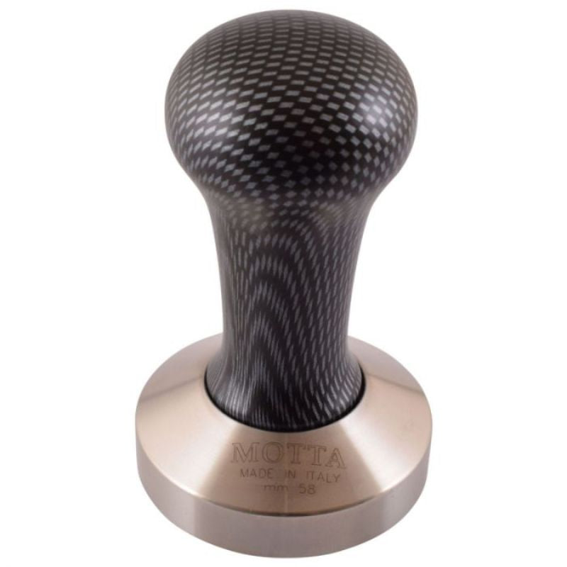 Dark Slate Gray Motta Coffee Tamper Carbon Look 58mm and Tamper Holder