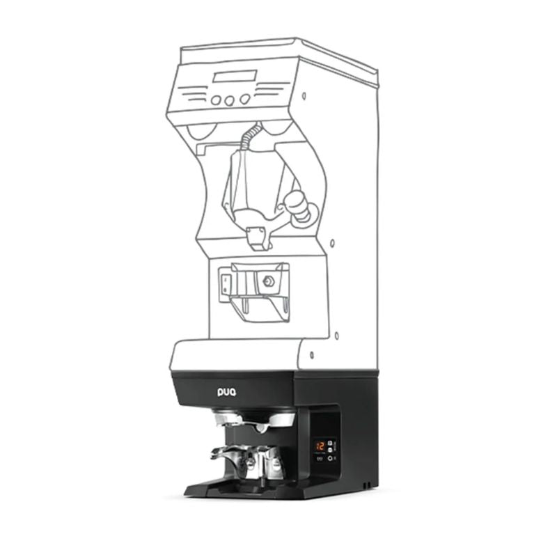 Dark Slate Gray Puqpress Gen 5 M2 Under Grinder Automatic Tamper for Mythos 1 & 2