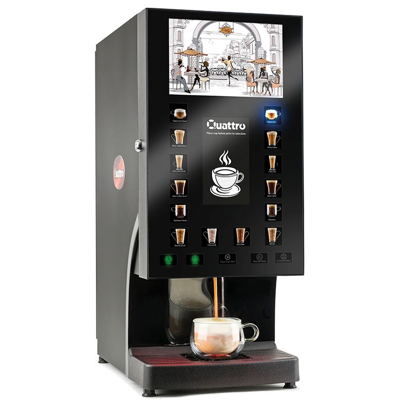 Dark Slate Gray Matrix QUATTRO CLASSIC Instant Coffee Machine