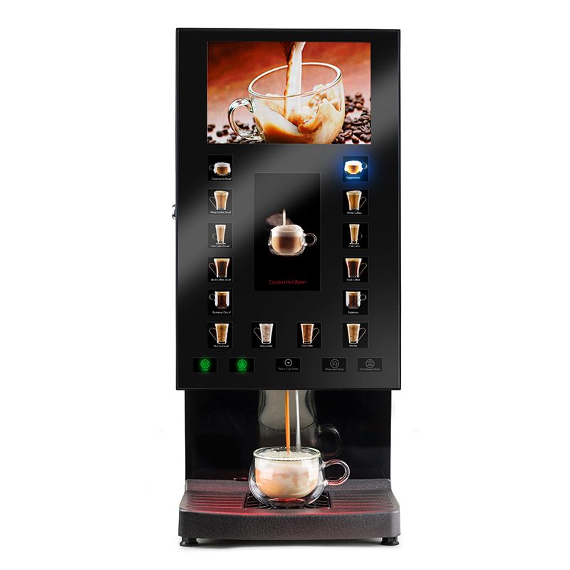 Black Matrix QUATTRO MEDIA Instant Coffee Machine