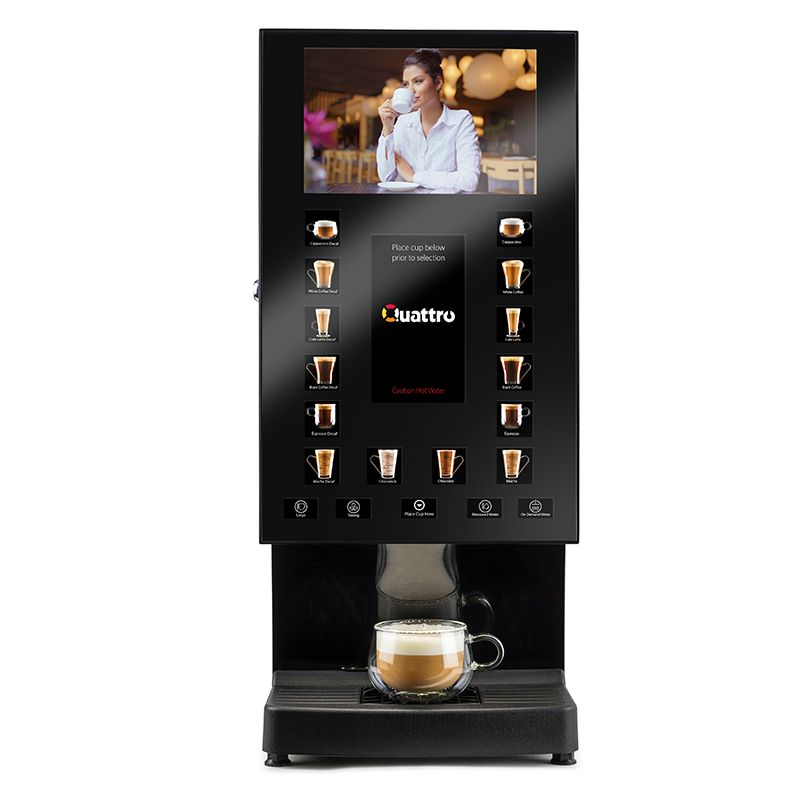 Black Matrix QUATTRO MEDIA Instant Coffee Machine