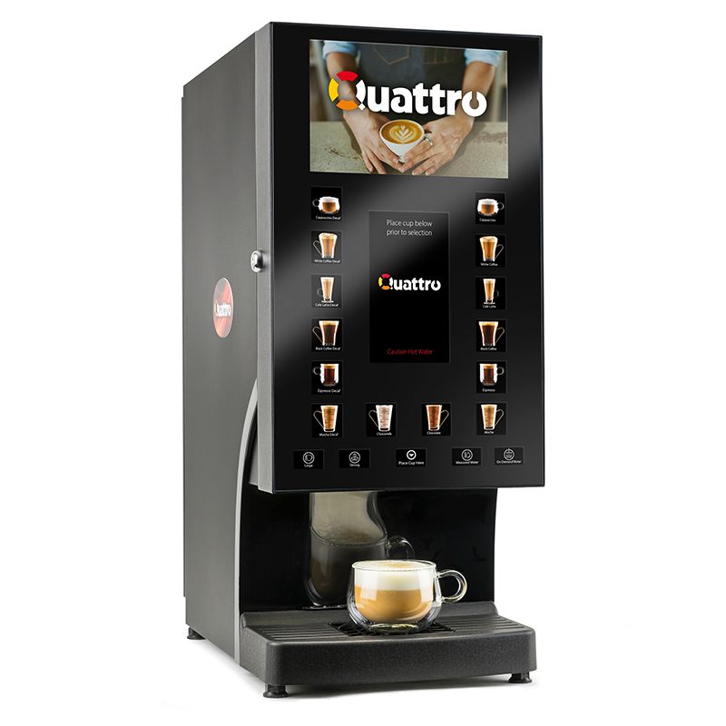 Dark Slate Gray Matrix QUATTRO MEDIA Instant Coffee Machine