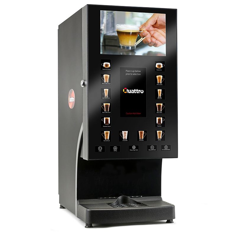 Black Matrix QUATTRO MEDIA Instant Coffee Machine