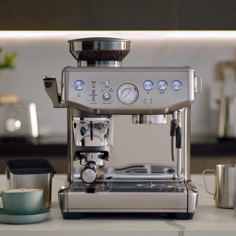 Light Slate Gray Sage Barista Express Impress Espresso Machine (Stainless Steel)