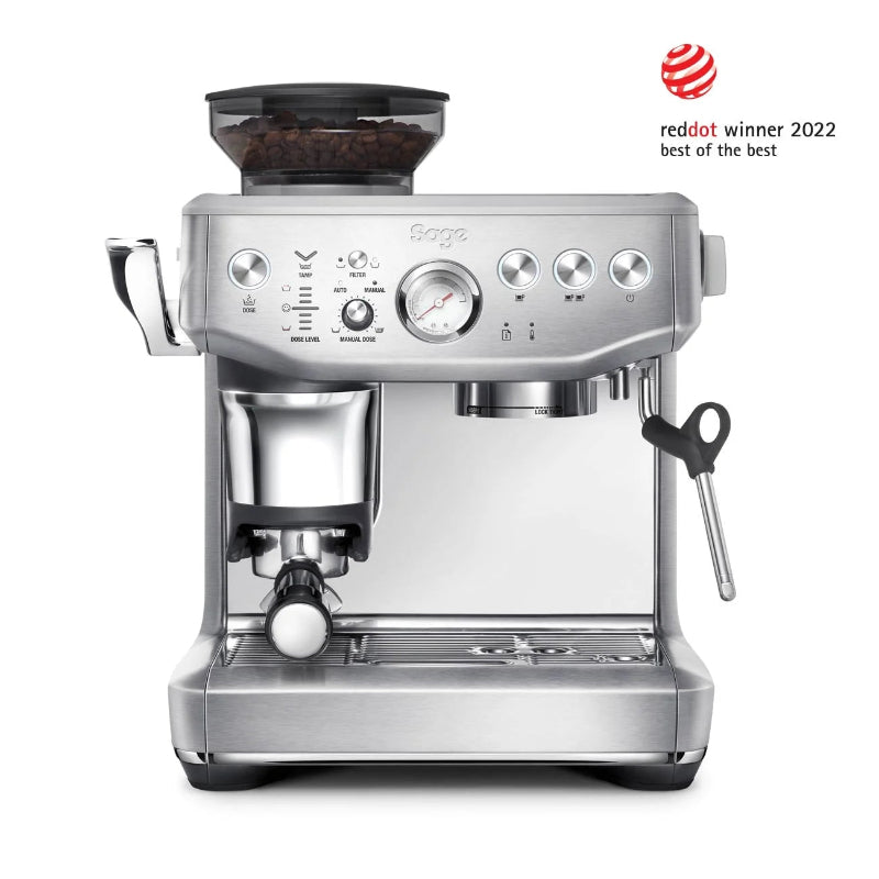 Light Gray Sage Barista Express Impress Espresso Machine (Stainless Steel)