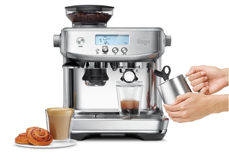 Light Gray Sage The Barista Pro Domestic Espresso Machine Stainless Steel