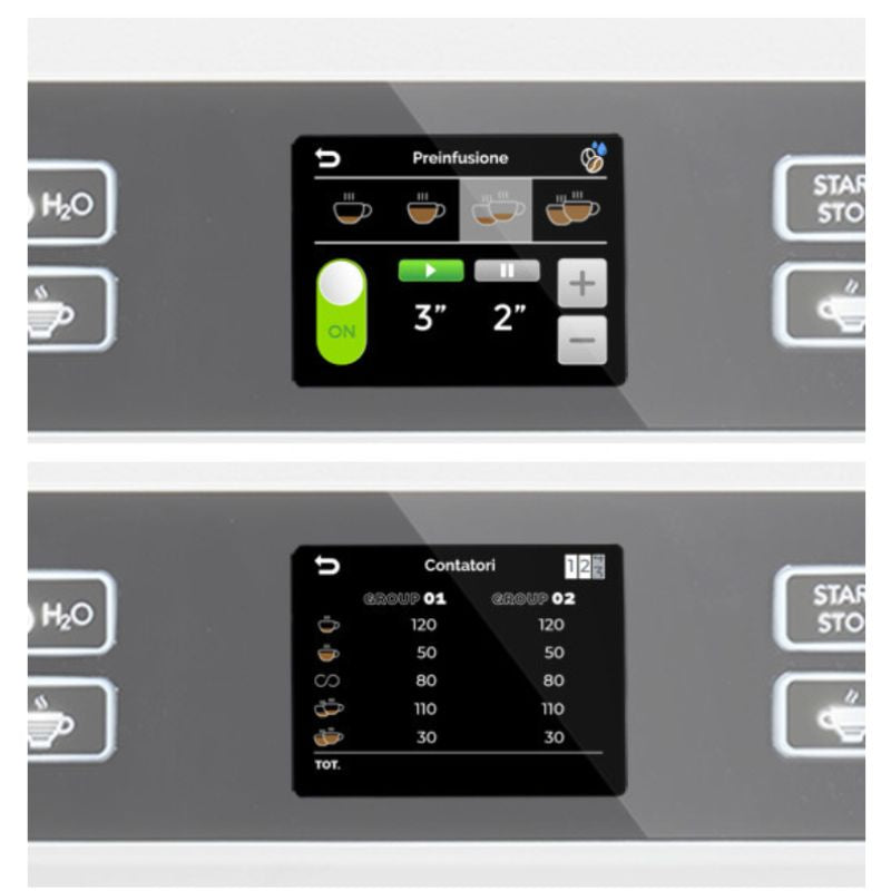 Dim Gray Biepi UPTOWN PRO Espresso Machine 2 Group