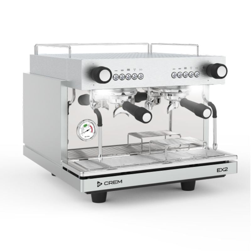 Light Gray CREM EX2 Traditional Espresso Machine 2 Group Mini/Compact