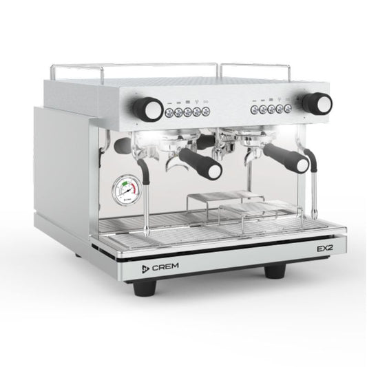 Light Gray CREM EX2 Traditional Espresso Machine 2 Group Mini/Compact