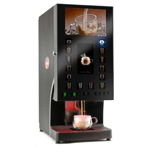 Dark Slate Gray Matrix QUATTRO MEDIA Instant Coffee Machine